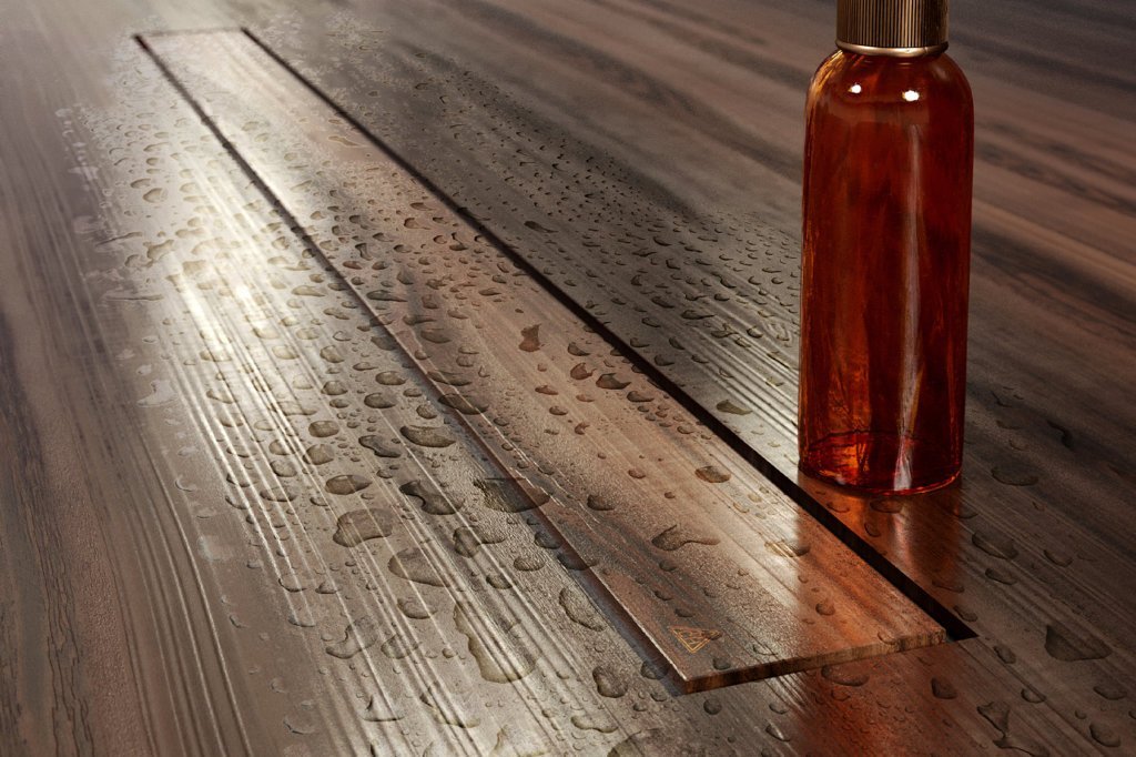 Stainless steel linear drains AQUARIUS