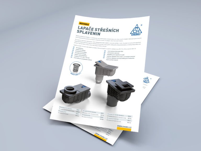 Leták lapače střešních splavenin