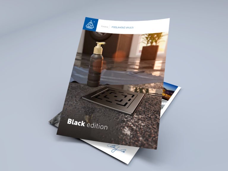 Katalog podlahové vpusti - černé