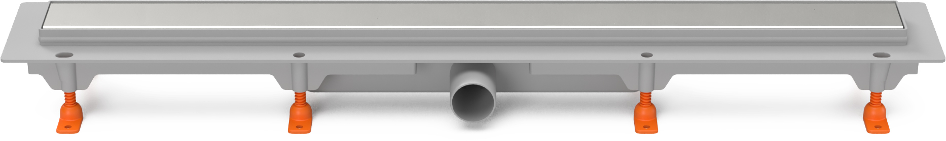 Podlahový linear. žlab 650 mm,boční D40,klasik/floor mat