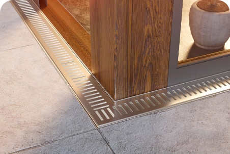 Nerezový venkovní  odtokový systém COVE